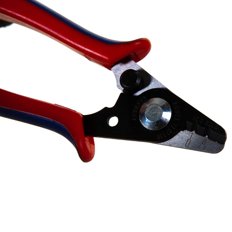 Стриппер для удаления первичной Knipex KN-1282130SB  (Ø 0.125 мм) и вторичной (Ø 0.25 мм) оболочек оптоволокна, 130 мм, S в Кинешме
