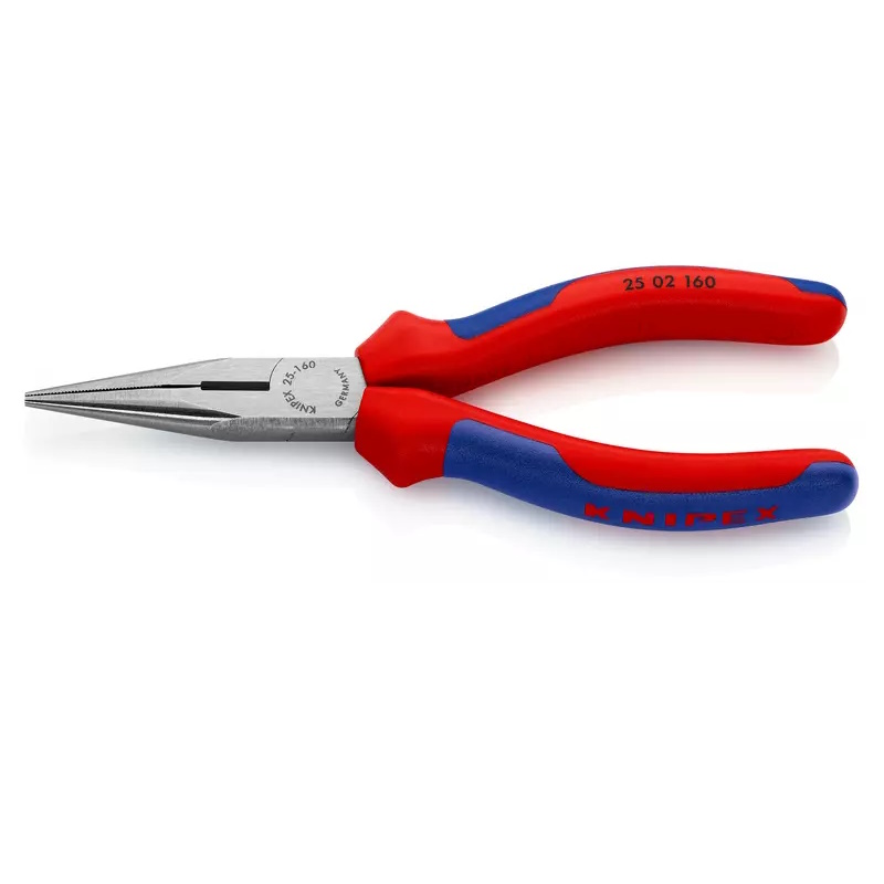 Длинногубцы с режущими кромками Knipex KN-2502160SB, 160 мм, фосфатированные, 2-комп ручки, SB во Владимире