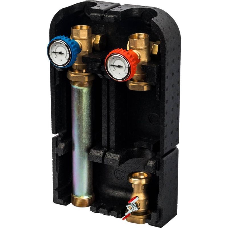 Насосная группа с прямым контуром Stout SDG-0001-002501 1" без насоса в теплоизоляции в Твери