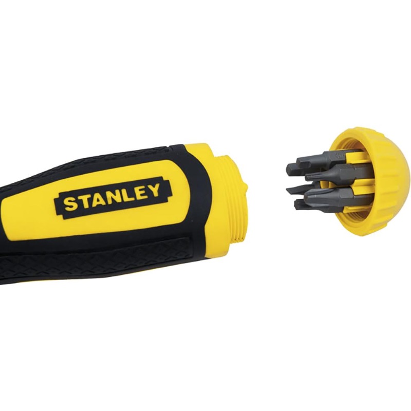 Отвертка с храповым механизмом Stanley 068010 Multibit Stubby, 10 сменных вставок