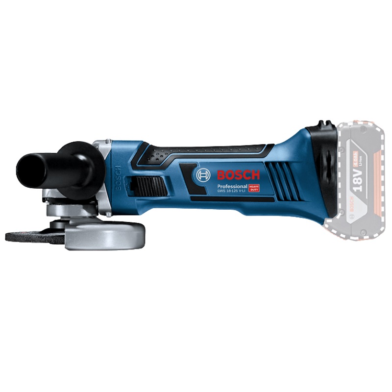 Угловая шлифмашина (болгарка) аккумуляторная Bosch GWS 18-125 V-LI 0.601.93A.307, 125 мм, 18 В, без АКБ и ЗУ в Кинешме