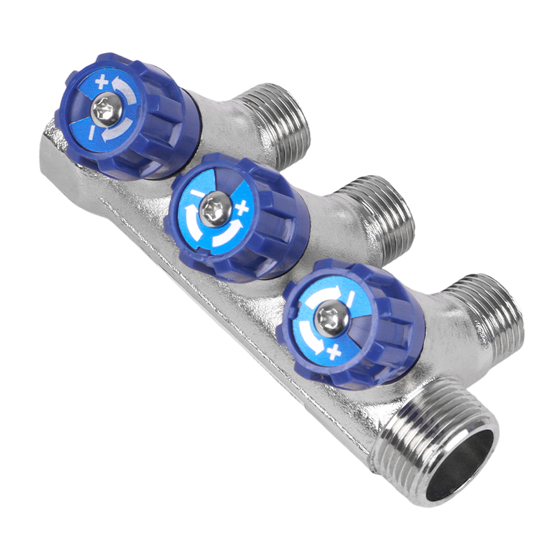 Коллектор с вентилями Tebo, 3/4"х3х1/2", НАР (2/16) во Владимире