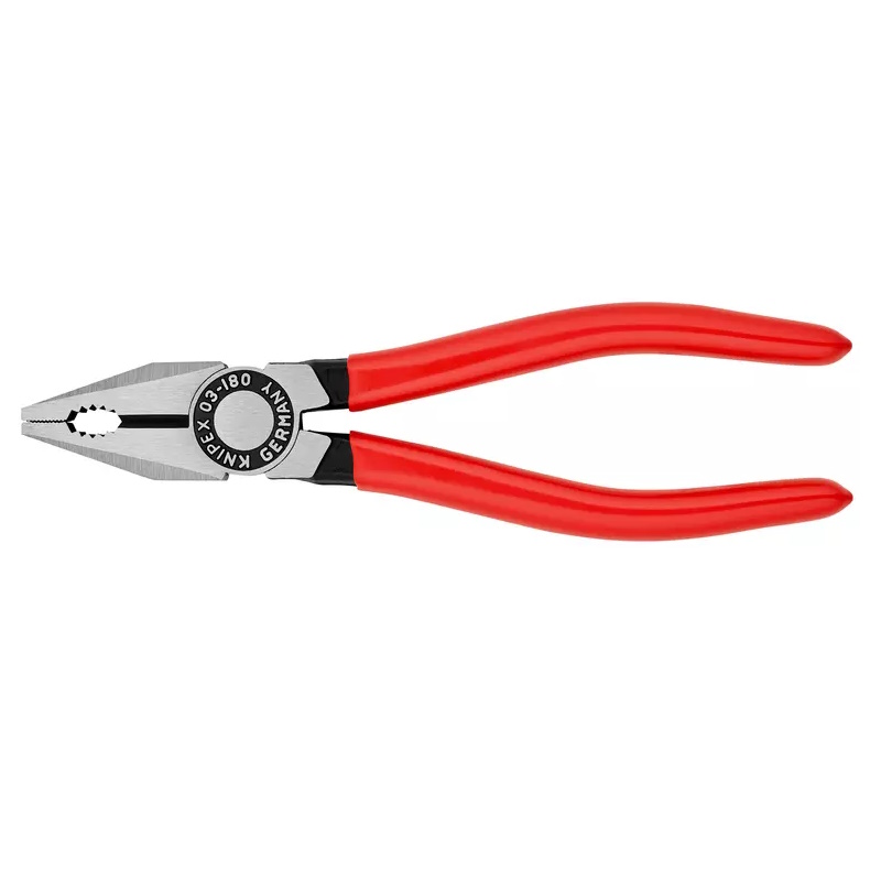 Плоскогубцы комбинированные Knipex KN-0301180SB, 180 мм, фосфатированные, обливные ручки, SB в Туле