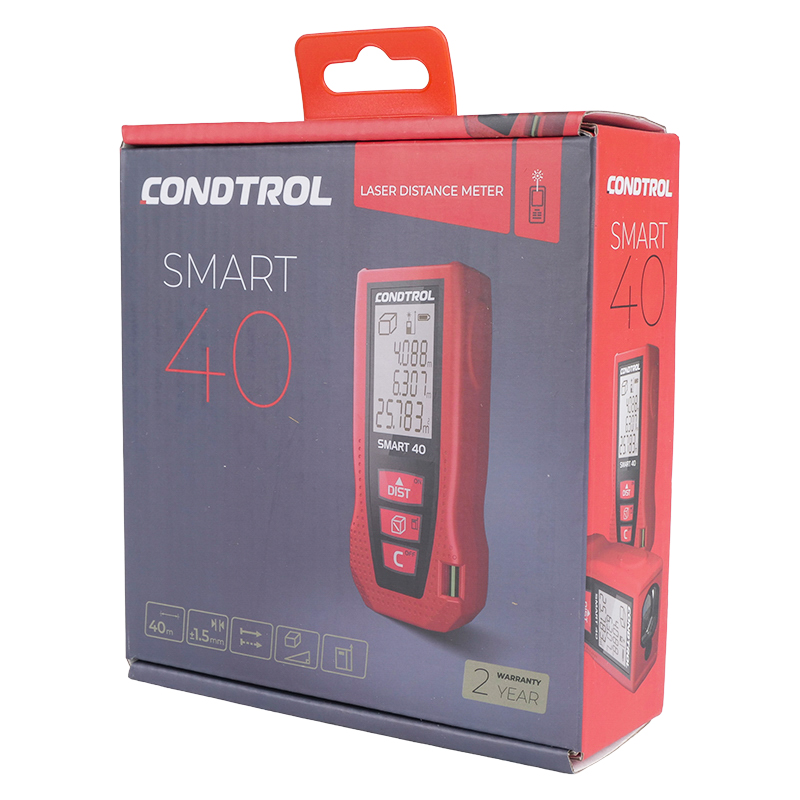 Лазерный дальномер Condtrol Smart 40 1-4-097 (максимальный диапазон анализа 40 м, точность ±1.5 мм) в Угличе