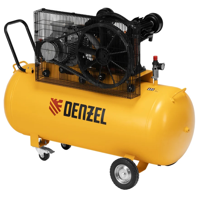 Компрессор воздушный ременной привод Denzel BCV 5500-T/270 58125, 5,5 кВт, 270 литров, 850 л/мин в Череповце