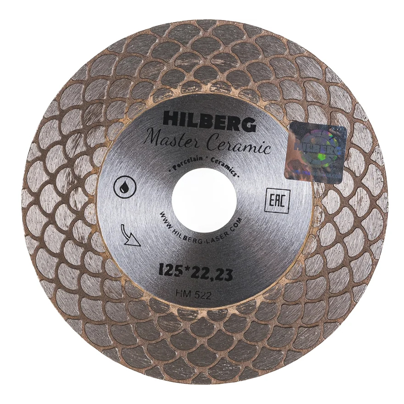 Диск алмазный отрезной Hilberg Master Сeramic HM522 (125х22,23) в Туле