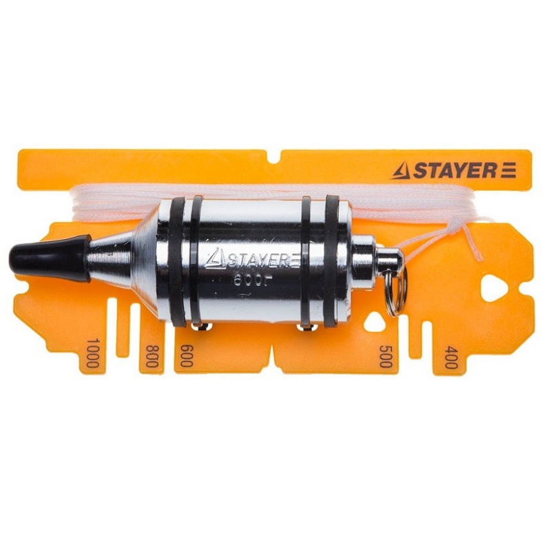 Отвес Stayer "Profi" 06352-60, строительный со шнуром, с противоударными ободками, 600 г  в Костроме