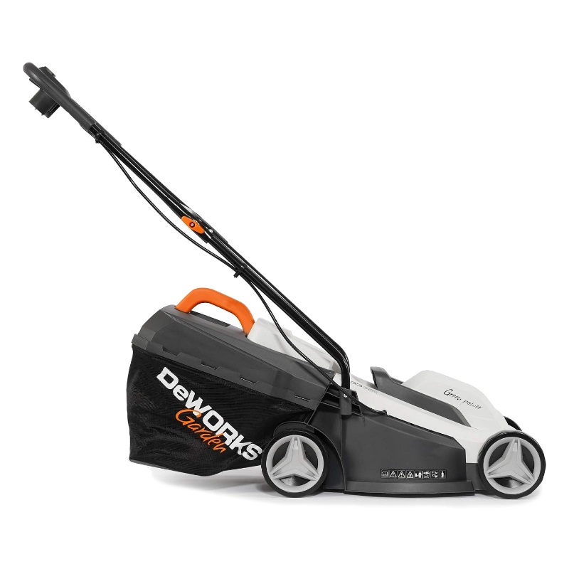 Газонокосилка электрическая DeWorks LE 1300 (объем травосборника 35 л, осевая регулировка) в Угличе