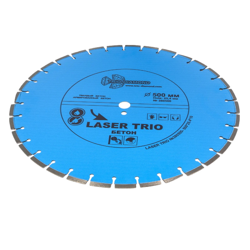 Диск алмазный отрезной Trio-Diamond Лазер бетон 380500, 500*25,4*12  в Кинешме