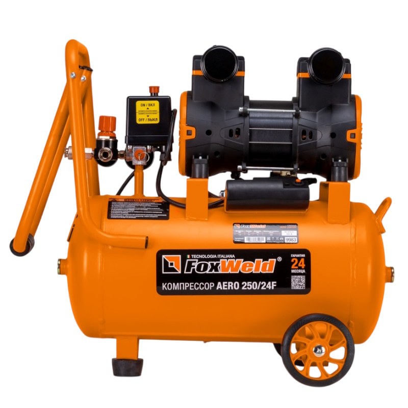 Компрессор безмасляный FoxWeld AERO 250/24F 9983