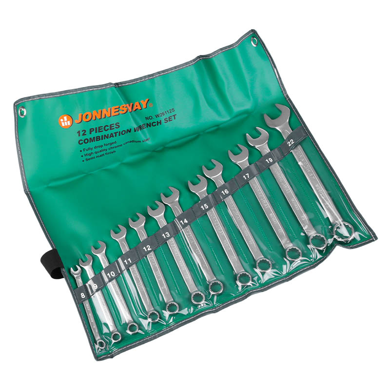 Набор комбинированных ключей Jonnesway W26112S 8-22 мм 12 предметов 5355₽