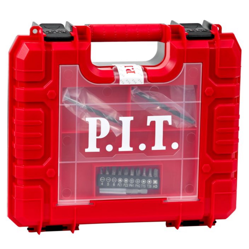 Дрель аккумуляторная P.I.T. PSR18-D3, 20В, 30Нм, 2ск, 0-350/1350, БЗП 10мм, 2 акб 1,5Ач, ЗУ, кейс