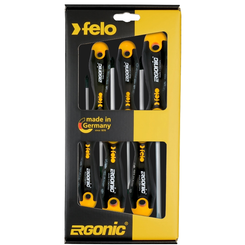 Набор отверток Felo Ergonic 40096118, 6 шт., в упаковке (Германия) в Ярославле