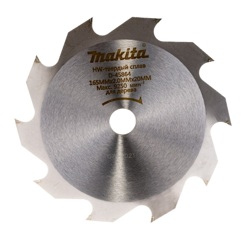 Пильный диск для дерева, 165x20x2/1.3x10T Makita D-45864 в Твери