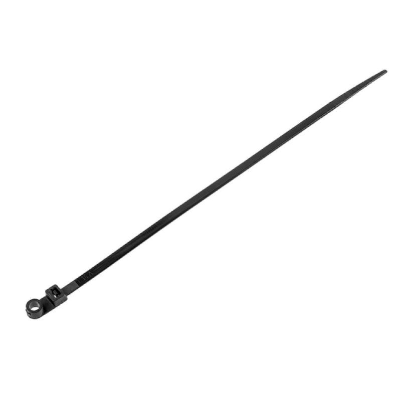 Хомут-стяжка Starfix SM-64521-100 с монтажным отверстием 4.8х200 мм черный (100 шт в уп.)  в Кинешме