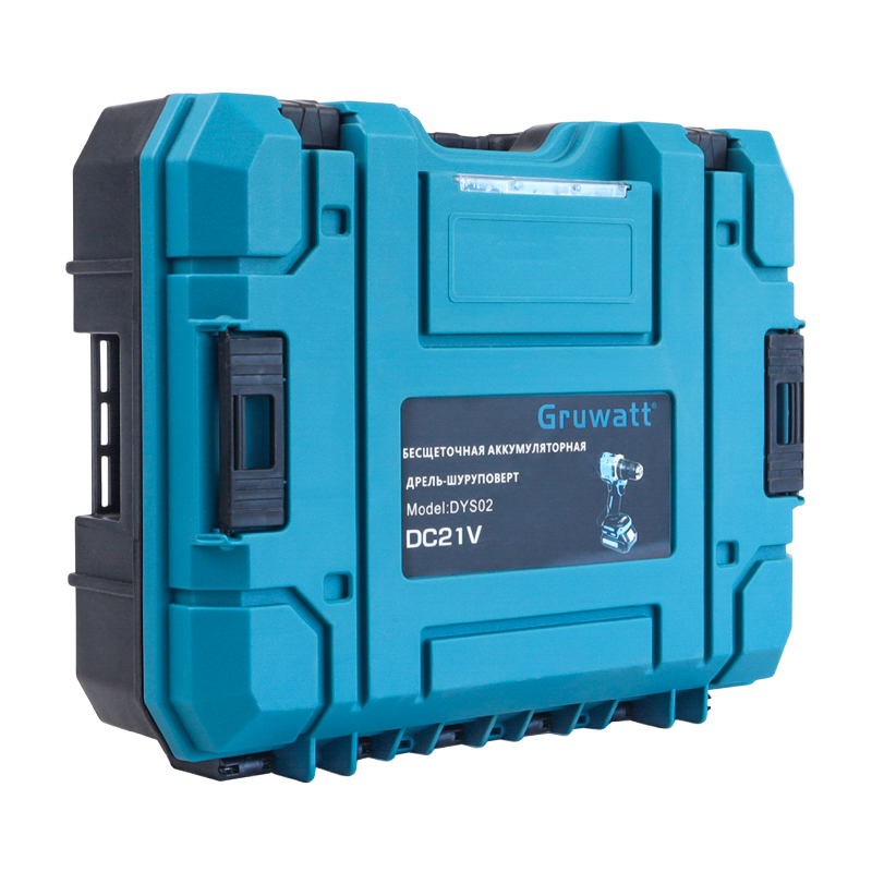Бесщеточная дрель-шуруповерт Gruwatt DYS02, ударная, патрон мет. 10 мм, 21v, 2.6 Ah, АКБ 2 шт, кейс, 55 Нм, 0-500/0-1850 во Владимире