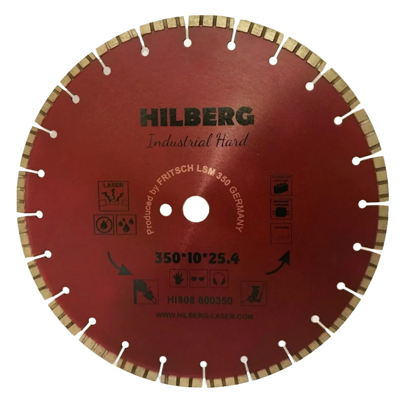 Диск алмазный отрезной Hilberg HI808 350х254 Industrial Hard 9097₽