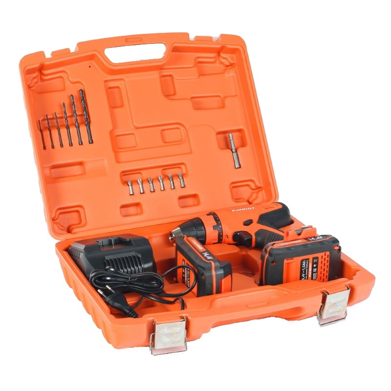 Аккумуляторная дрель-шуруповерт Patriot BR 140Li 180301520 (напряжение 14.4 v, макс диаметр сверления дерева 40 мм) в Коврове
