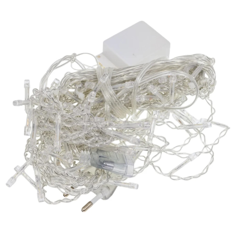 Гирлянда светодиодная Космос "Бахрома" KOC_CUR-V22 1757840, 2х0.7м,100LED, схема нитей 4/8/6/7, мульти, IP20, 220В  во Владимире