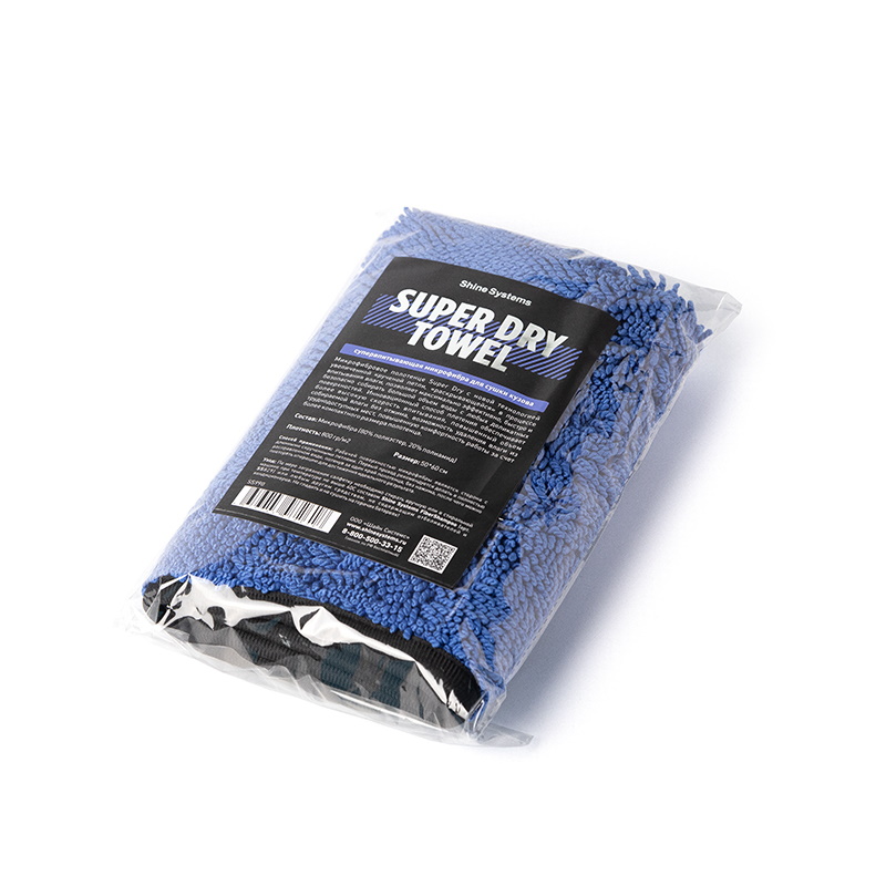 Супервпитывающая микрофибра для сушки кузова Shine Systems Super Dry Towel SS990, 50*60 см в Кинешме