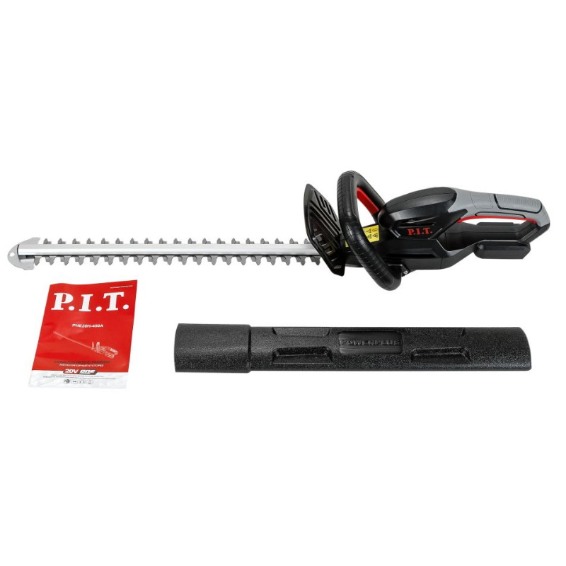 Кусторез аккумуляторный P.I.T. PHE20H-450A SOLO, 20В, 1100 ход/мин, длина ножей 450 мм