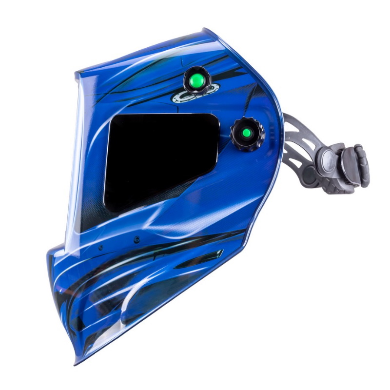 Маска сварщика FoxWeld КОРУНД МЕГА 8255, синяя, (ф-р MEGA LED 2), без коробки