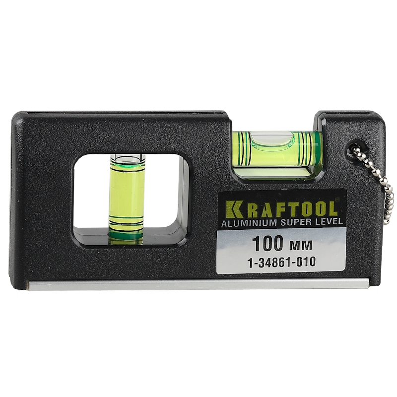 Уровень Kraftool PRO МИНИ 1-34861-010 с магнитом 2 ампулы 100мм 855₽