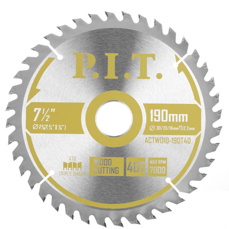 Диск пильный P.I.T. ACTW10-190T40, 190x30/20/16x2,2 мм, 40T в Рыбинске