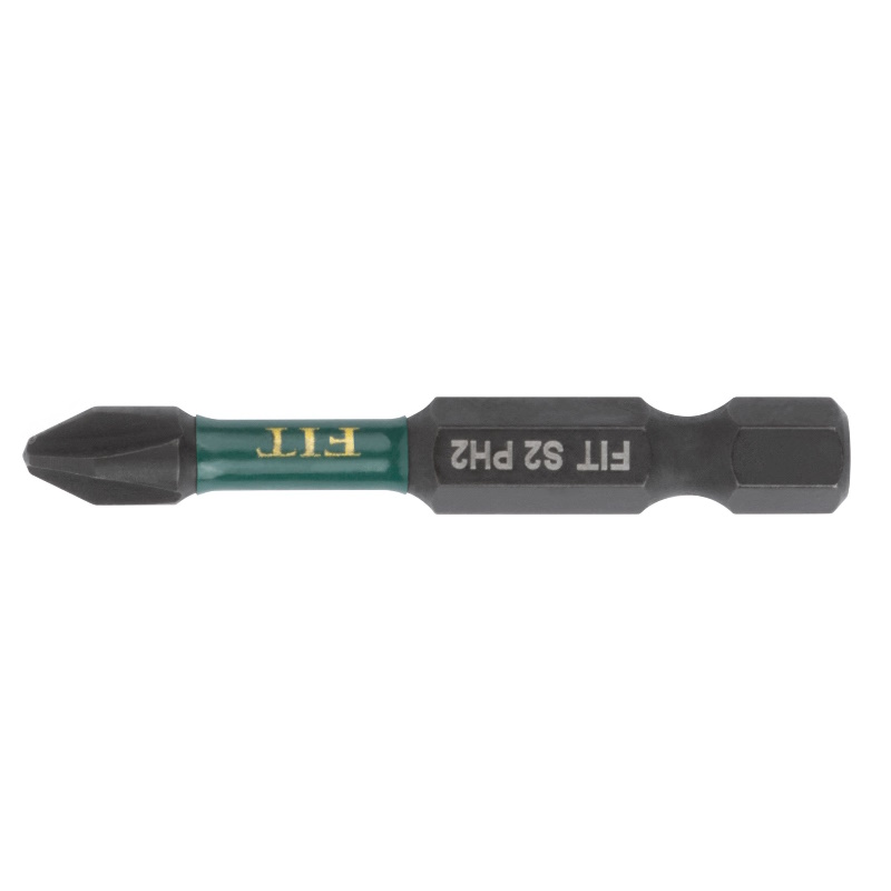 Биты кованые ударные Fit Профи 57485, сталь S2, односторонние 50 мм PH2, 10 шт., блистер в Угличе