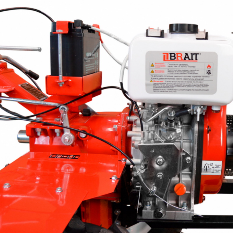 Дизельный мотоблок Brait BR-135DEAPRO, 6 л.с., 3 вперед / 1 назад, редуктор шестеренчатый, 04.01.122.002 в Туле