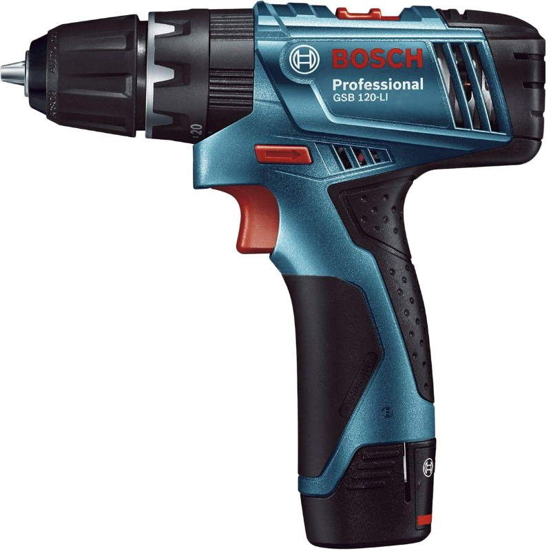 Аккумуляторная ударная дрель-шуруповерт Bosch GSB 120-Li 0.601.9G8.100 (напряжение 12 V, емкость 2 Ач, вес 0.9 кг) в Кинешме
