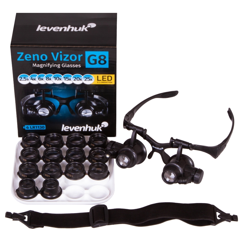 Лупа-очки Levenhuk Zeno Vizor G8 74106
