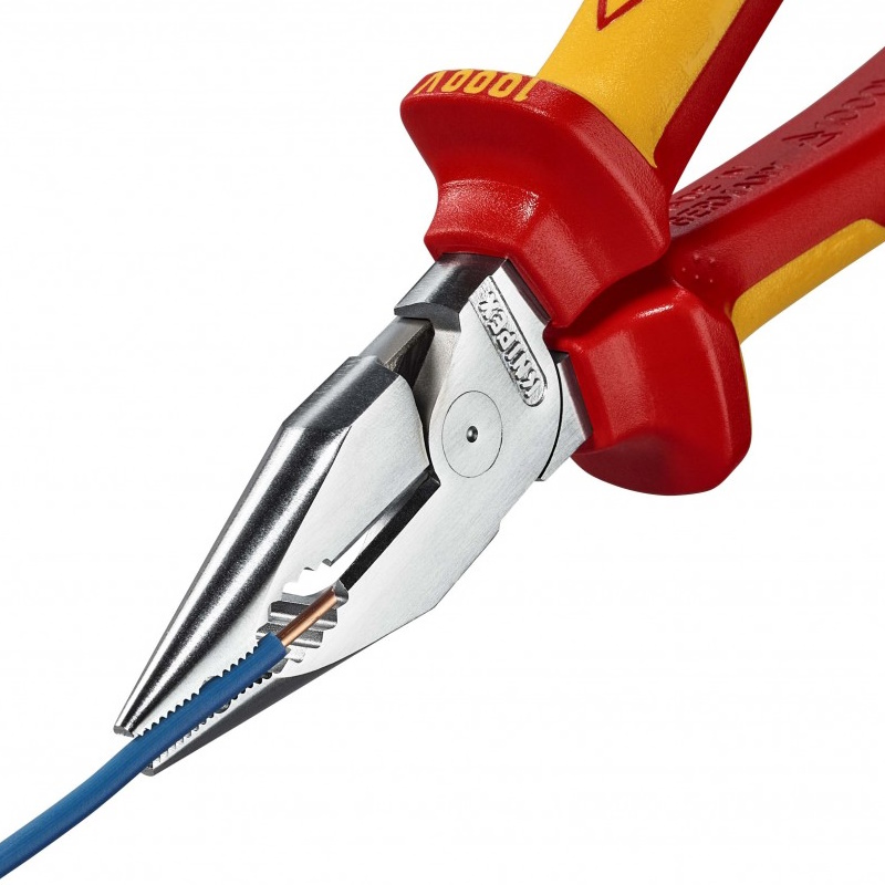 Плоскогубцы комбинированные остроконечные с удлинёнными губками Knipex KN-0826185, 185 мм, хром 2 в Твери