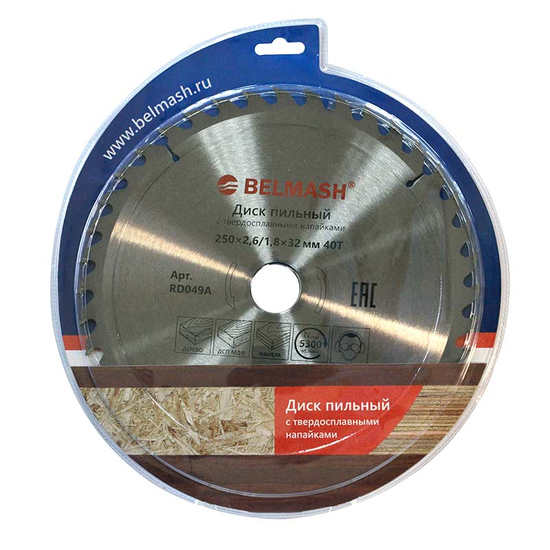 Диск пильный Belmash 250х2,6/1,8х32мм; 40Т  в Костроме