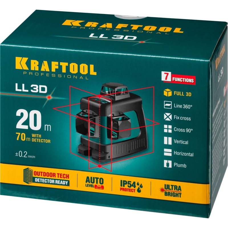 Лазерный нивелир Kraftool LL-3D 34640_z01