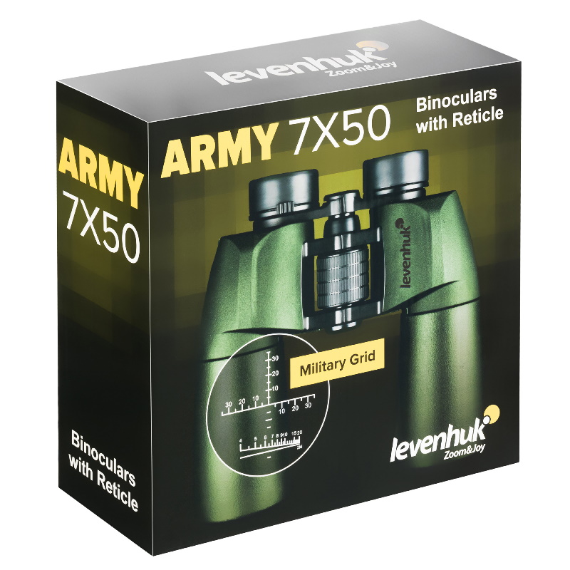 Бинокль Levenhuk Army 81933, 7x50, с сеткой в Ярославле