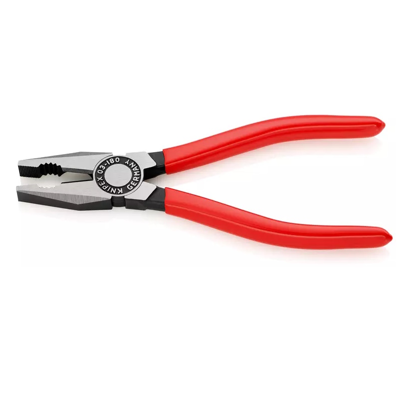 Плоскогубцы комбинированные Knipex KN-0301180SB, 180 мм, фосфатированные, обливные ручки, SB в Туле
