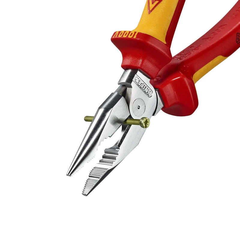 Плоскогубцы комбинированные Knipex KN-0826185SB остроконечные с удлинёнными губками, 185 мм, хром в Туле