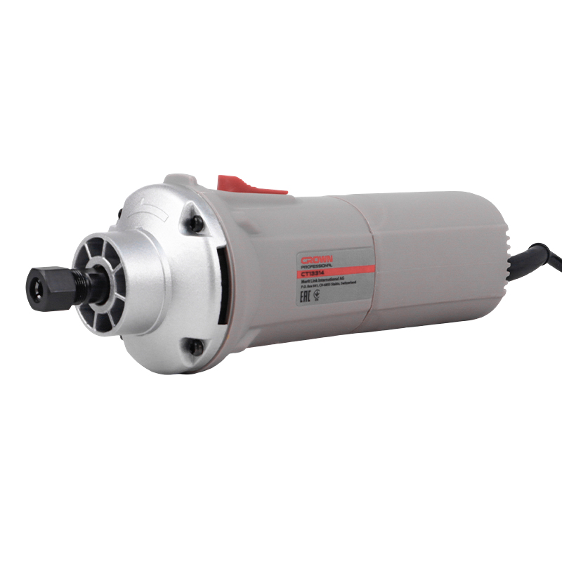 Прямая шлифмашина Crown CT13314 сетевая размер цанги 6 мм пластиковый корпус