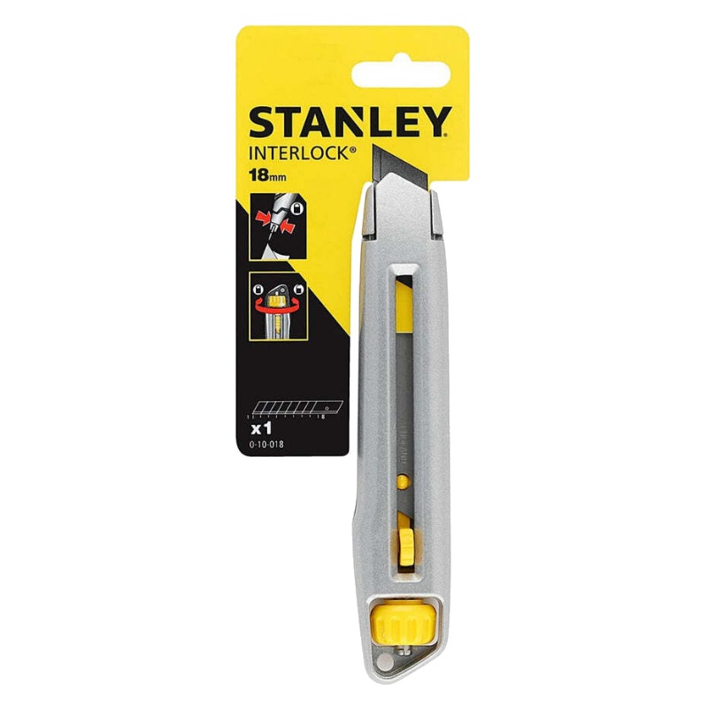 Нож с выдвижным лезвием Stanley Interlock 0-10-018, 18 мм во Владимире
