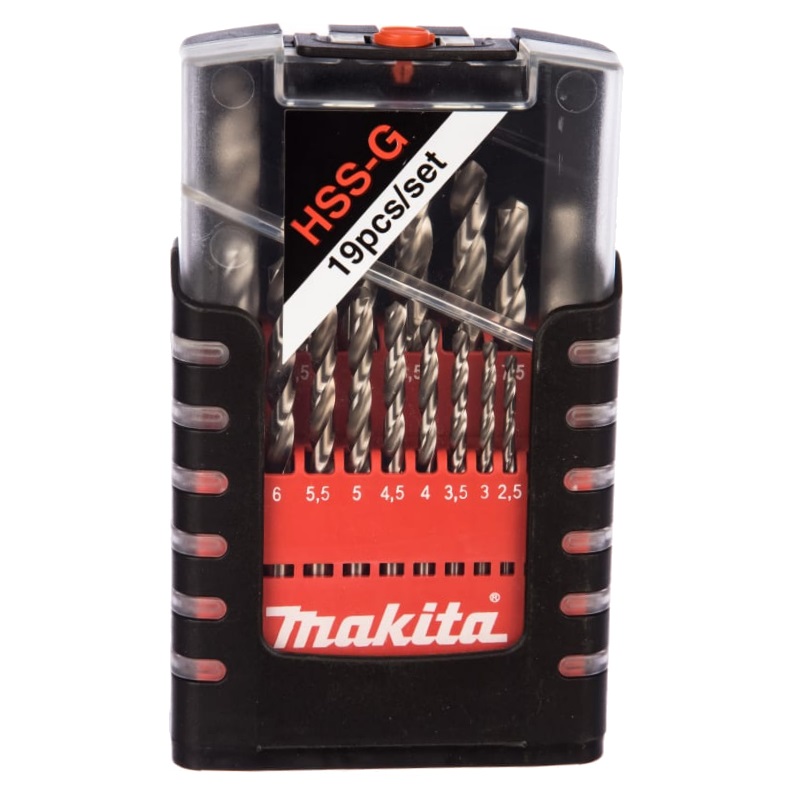 Набор сверл по металлу Makita D-29876, 1-10 мм, 19 штук в Кинешме