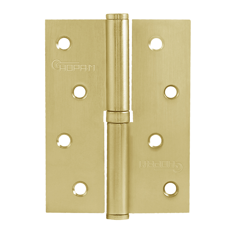 Петля дверная разъемная Нора-М 15444, 750-4", STD 100*70*2.5, без колпачка, матовое золото, левая в Муроме