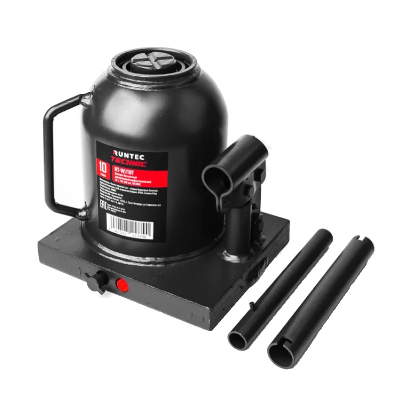 Домкрат бутылочный Runtec Technic RT-WJ10T, двухштоковый, профессиональный, 10 т, 170-430 мм  в Угличе