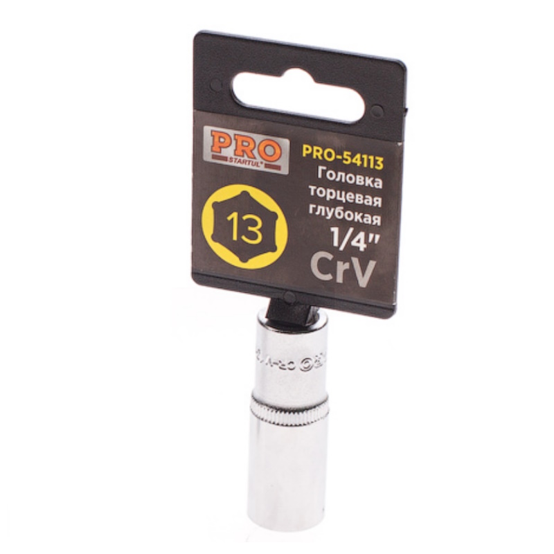 Головка Pro Startul PRO 54113, 1/4", 13мм, глубокая в Муроме