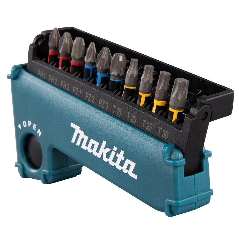 Набор насадок Makita Impact Premier E-03567, 11 шт., 25 мм, C-form PH, PZ, T, магнитный держатель в Череповце