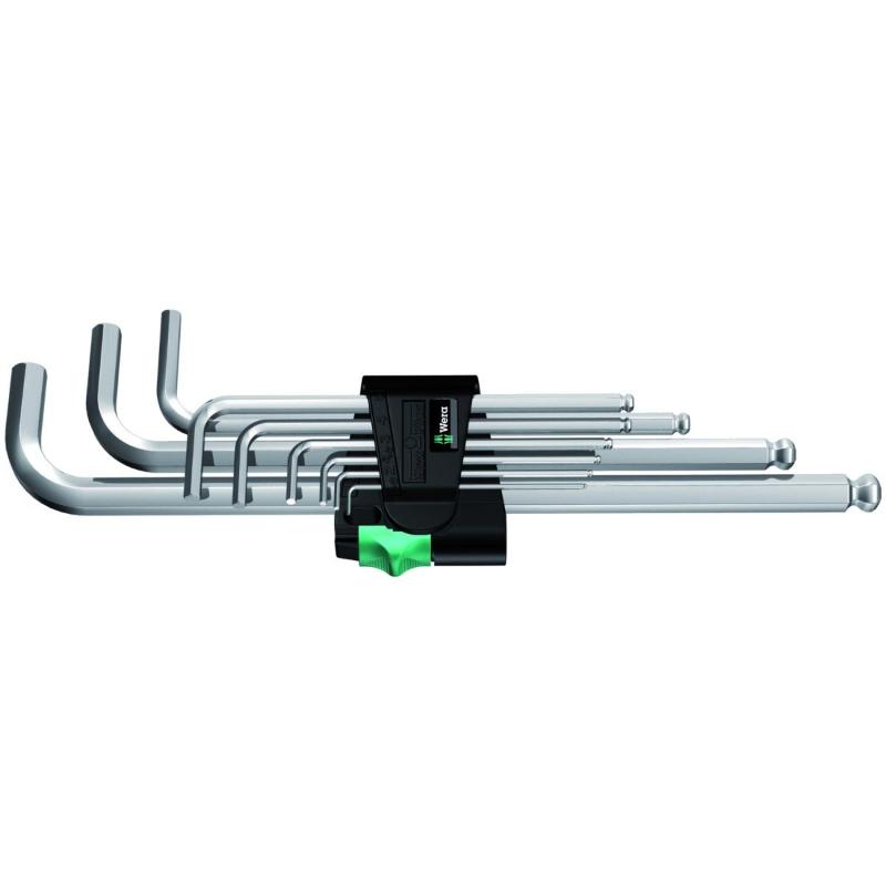 Набор Г-образных ключей WE-022087 Wera 950 PKL/9 SM N, метрических, хромированных, 9 предметов в Муроме
