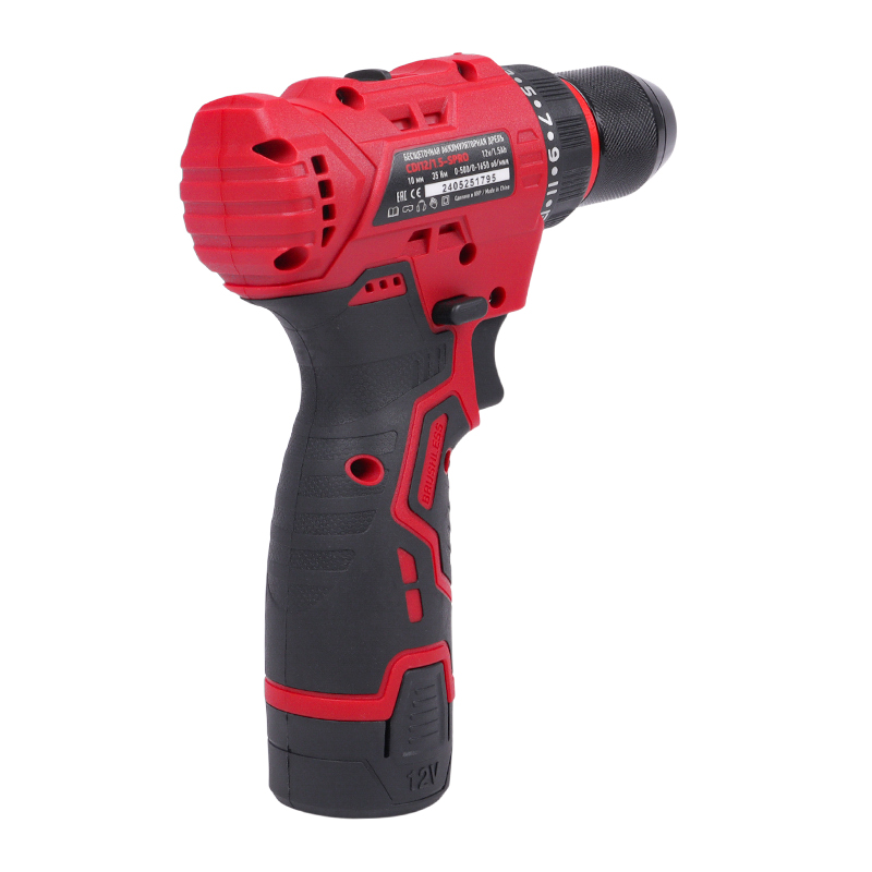 Дрель аккумуляторная Number One CDI 12/1,5-SPRO б/щет. (12V/1,5A*h, 35H*m, 10 мм метал. патрон, 500-1650 об./мин., кейс) в Иваново