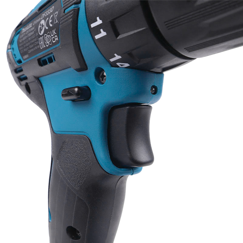 Дрель-шуруповерт аккумуляторная Makita DF333DWYE (бытовая, вес 1,1 кг, безударная)