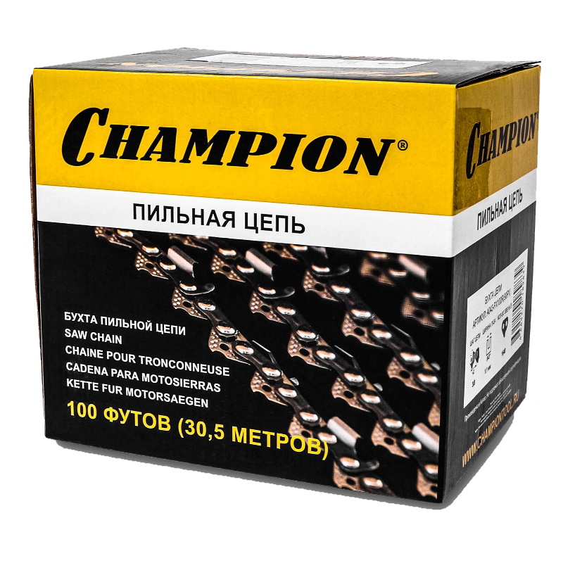 Бухта цепи Champion A043-PX100R 90PX, 3/8", 1,1, 1640 звеньев в Твери