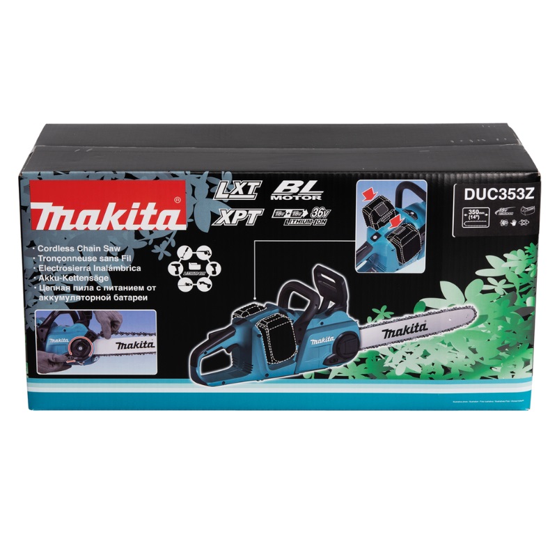 Аккумуляторная цепная пила Makita DUC353Z (2xАКБ 632F69-8, ЗУ 630876-7)